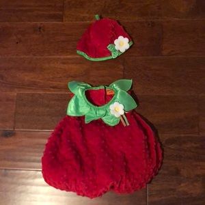 Candy Corn Lane strawberry costume size 3-6 months